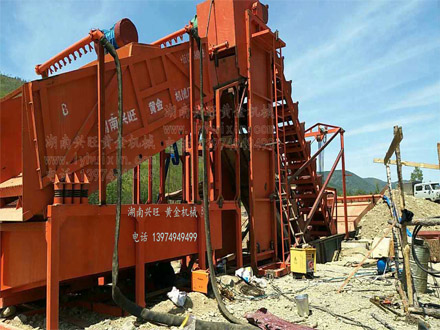 提砂-振動選金機組 俄羅斯現場